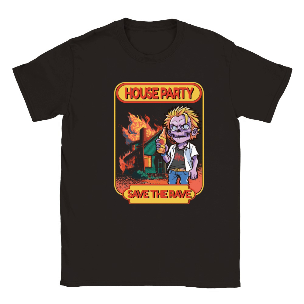 Hardcore Rave Music Raver 90s EDM DJ Rave House Classic Kids Crewneck T-shirt