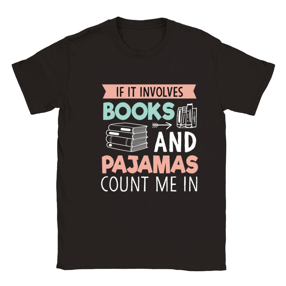 Involves Book Lover Reader Desing Funny Reading Classic Kids Crewneck T-shirt