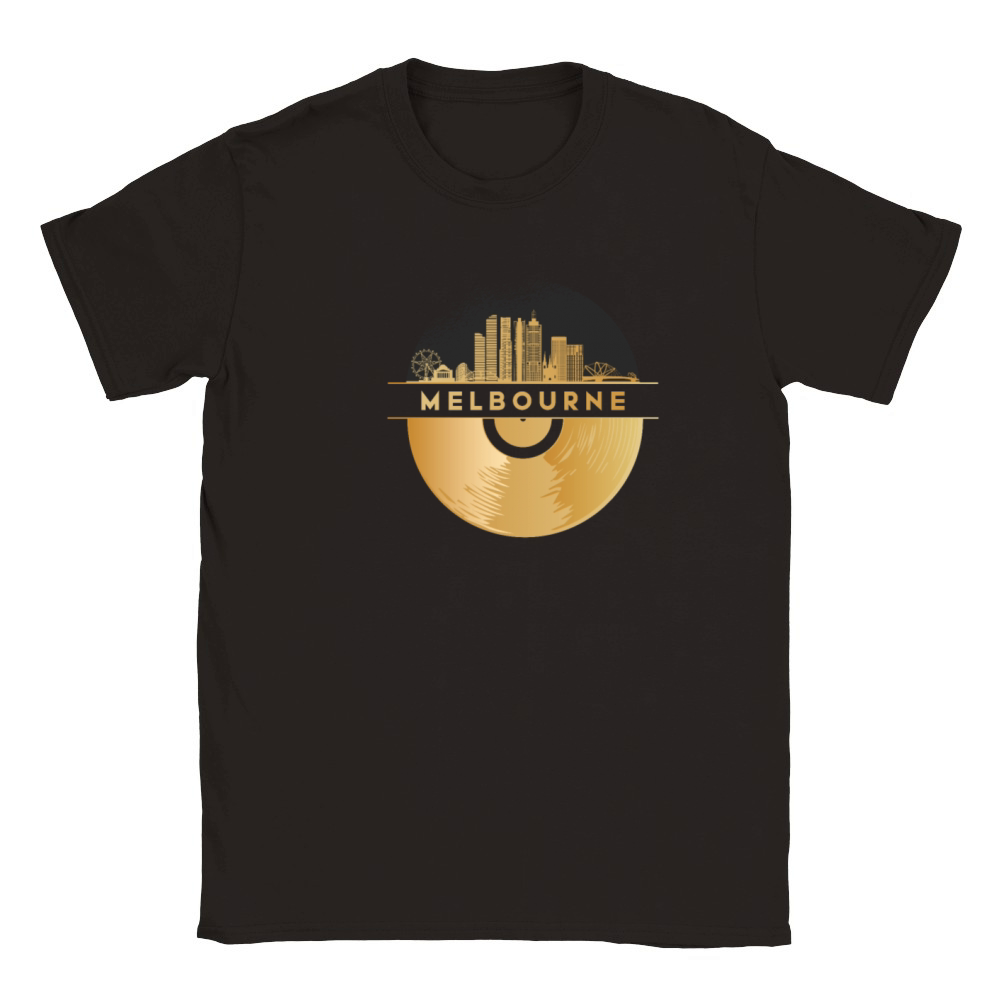 Vinyl-Record-Player Disco-Music Classic Kids Crewneck T-shirt