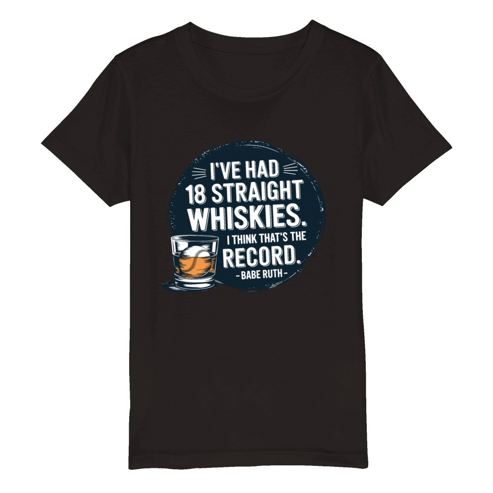 Baseball Babe Ruth Saying Sports Quote Organic Kids Crewneck T-shirt