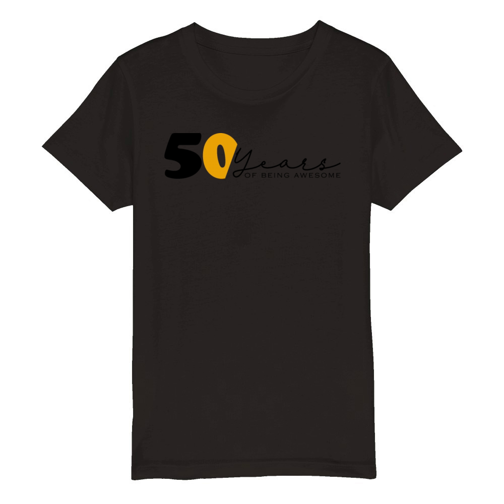 Vintage 1974 Funny 50 Year Old Bday Men Women Organic Kids Crewneck T-shirt