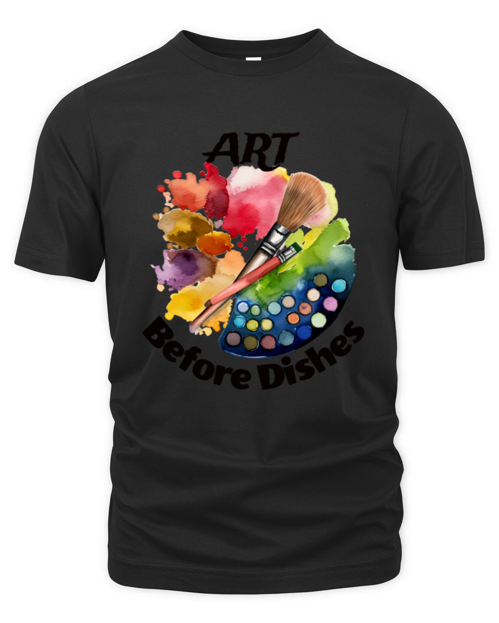 Art Before Dishes - Funny Artist Organic Unisex T-shirt