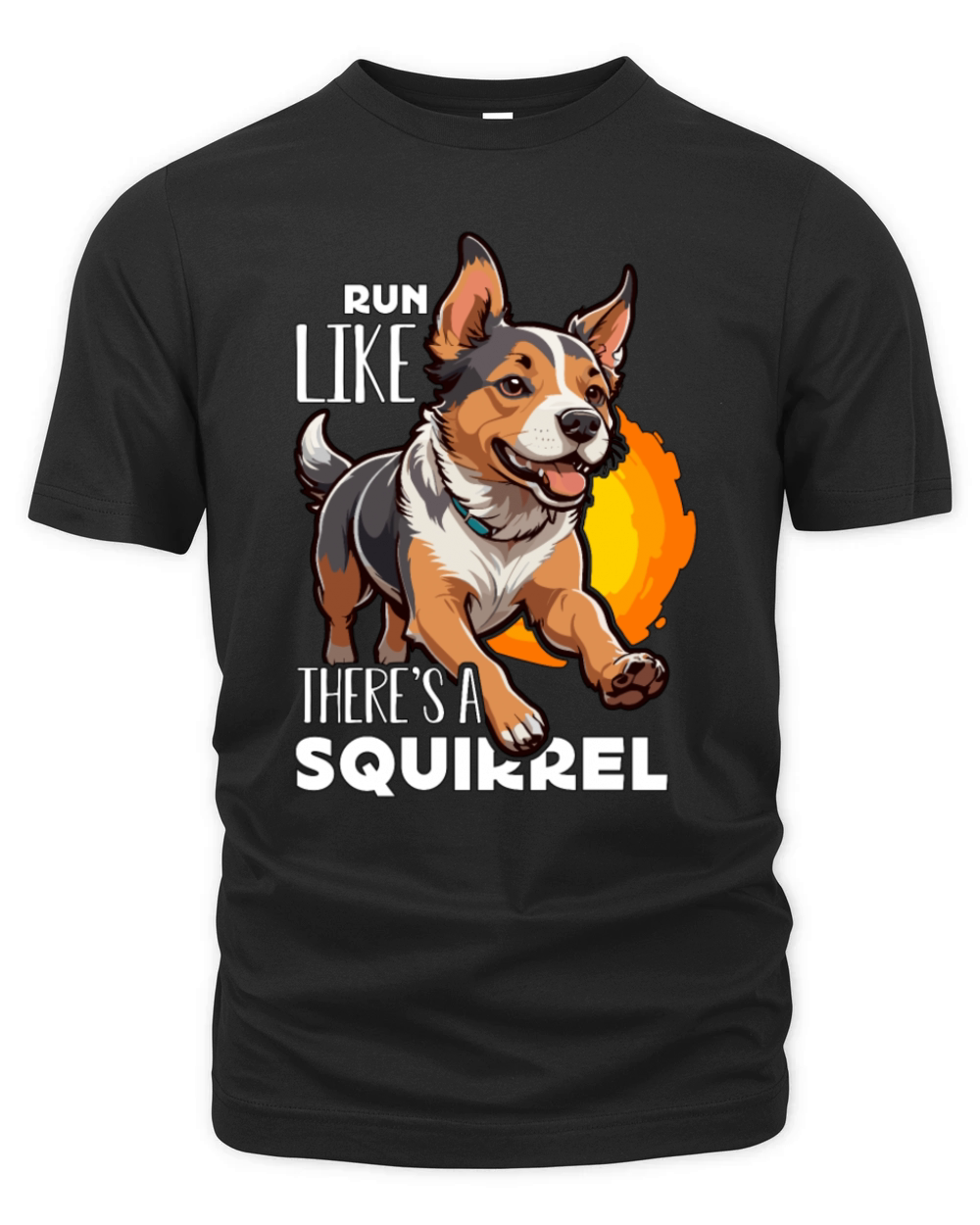 Dog Agility Training Run Like Theres A Dog Owner Organic Unisex T-shirt