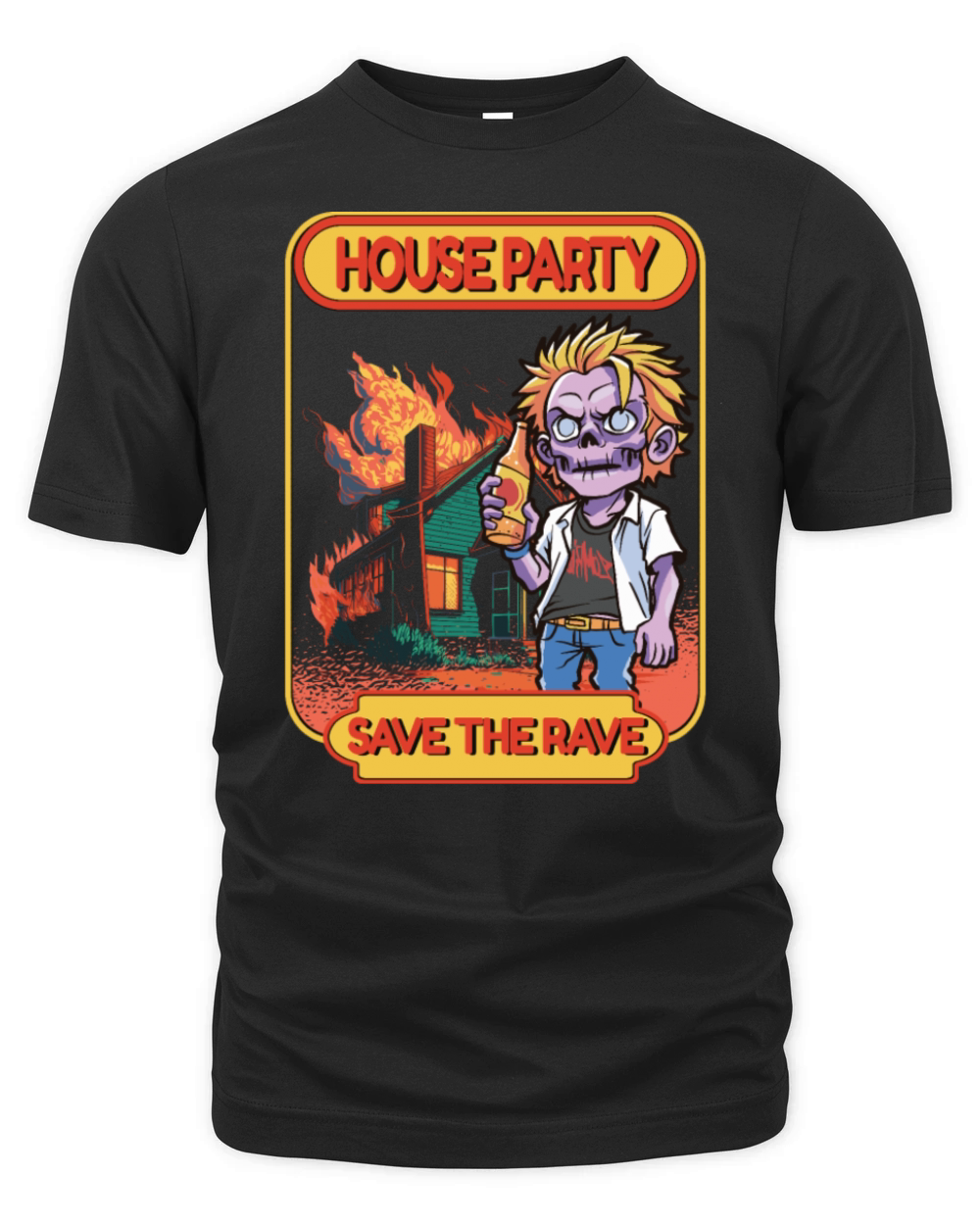 Hardcore Rave Music Raver 90s EDM DJ Rave House Organic Unisex T-shirt