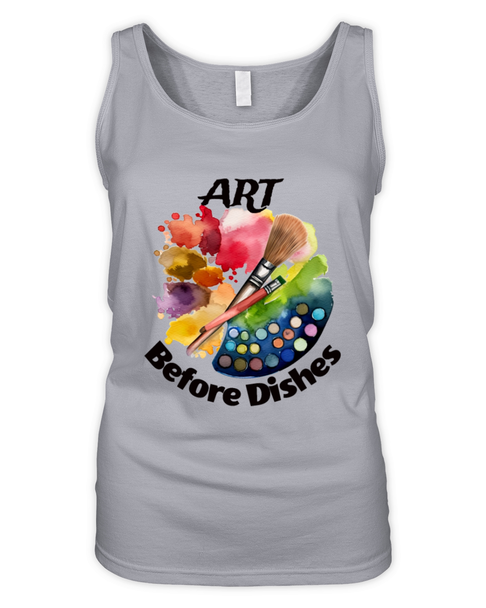 Art Before Dishes - Funny Artist Organic Women's Tank Top