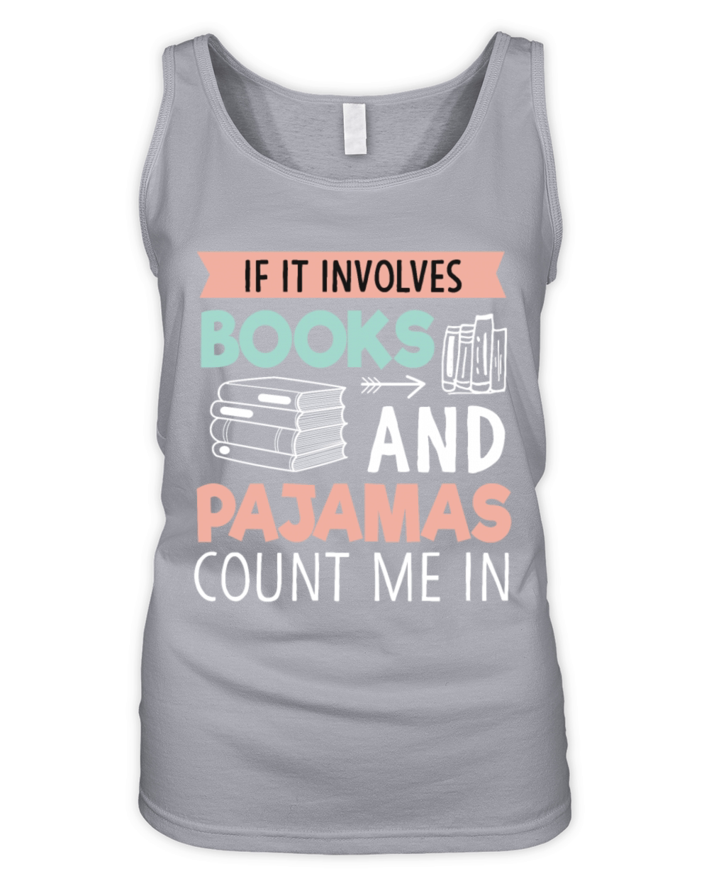 Involves Book Lover Reader Desing Funny Reading Organic Women's Tank Top