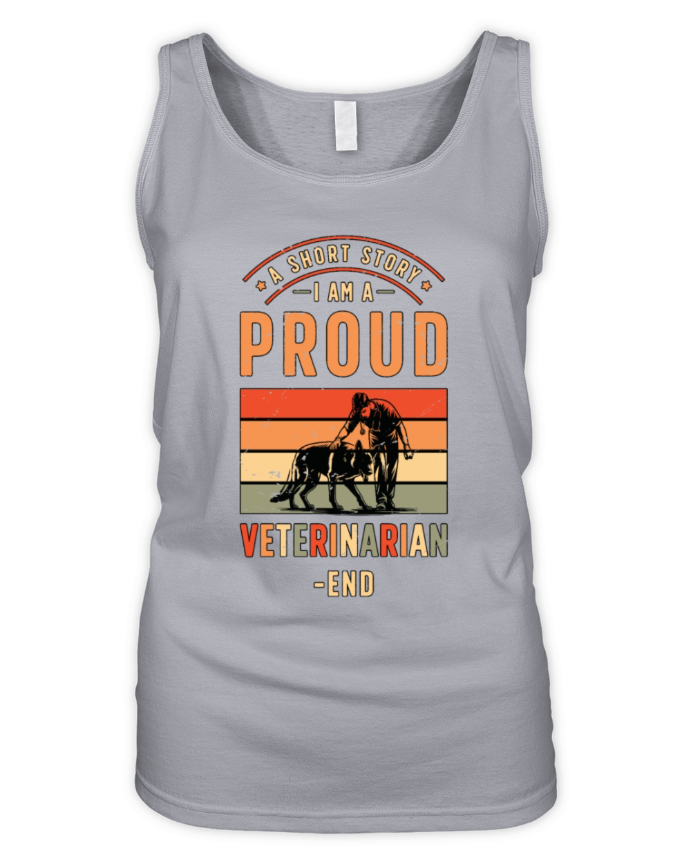 Veterinary Medicine A Short Story I Am A Vet Nurse Organic Women's Tank Top