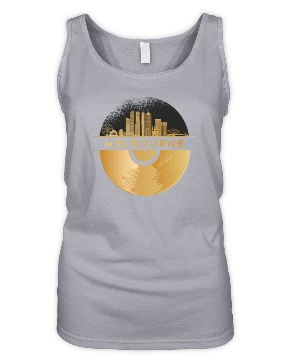 Vinyl-Record-Player Disco-Music Organic Women's Tank Top