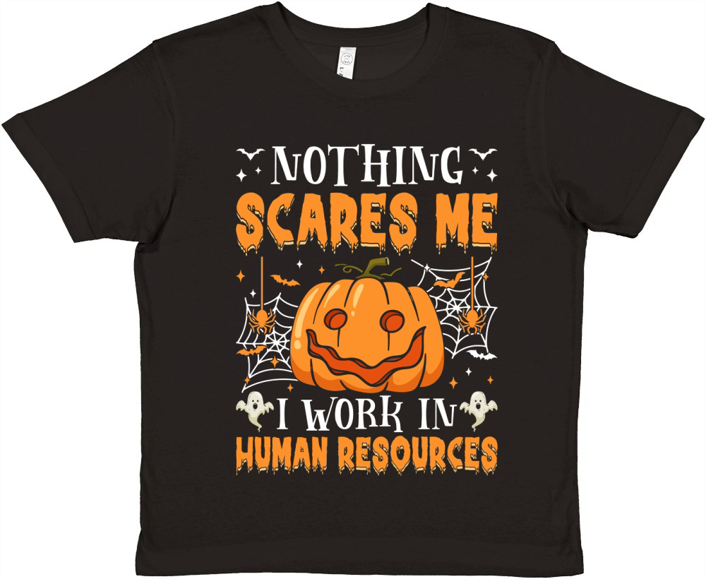 388. nothing scares me i work in human resources Premium Kids Crewneck T-shirt