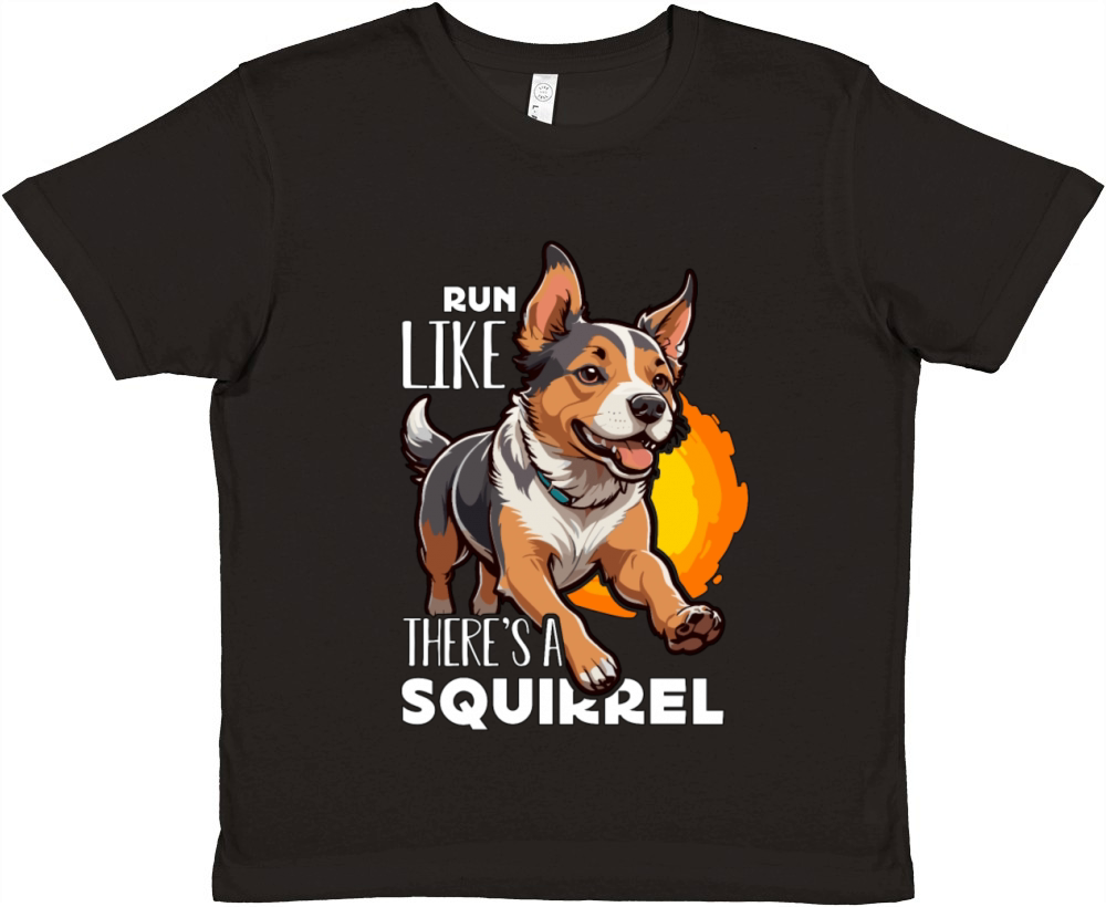 Dog Agility Training Run Like Theres A Dog Owner Premium Kids Crewneck T-shirt