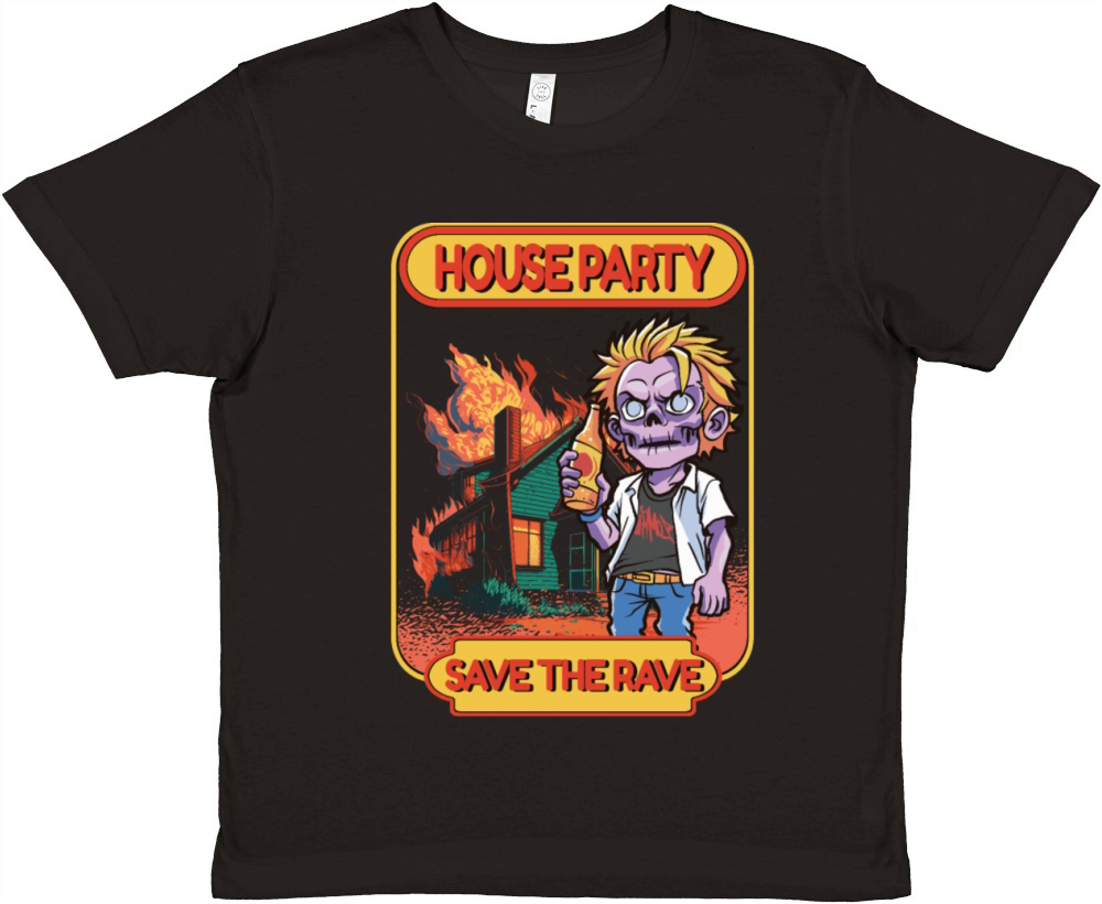 Hardcore Rave Music Raver 90s EDM DJ Rave House Premium Kids Crewneck T-shirt