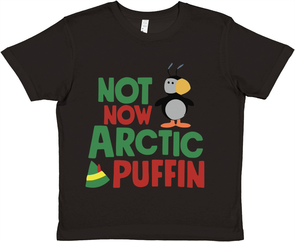 Not now arctic puffin Premium Kids Crewneck T-shirt