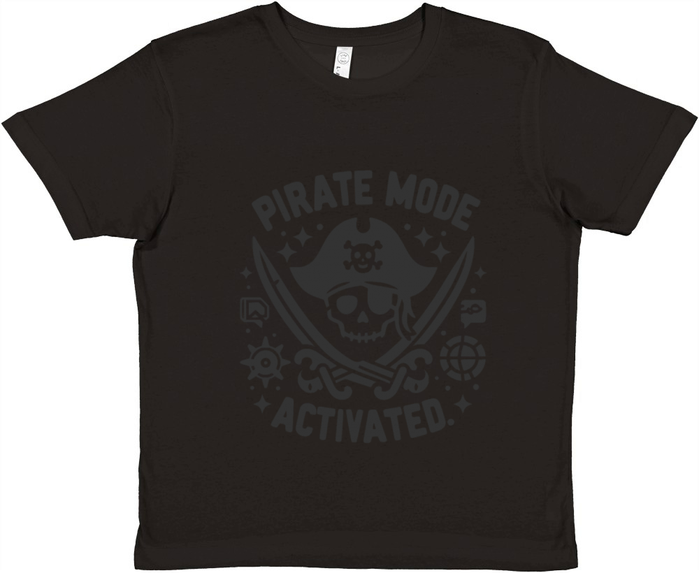Pirate Mode Activated Premium Kids Crewneck T-shirt