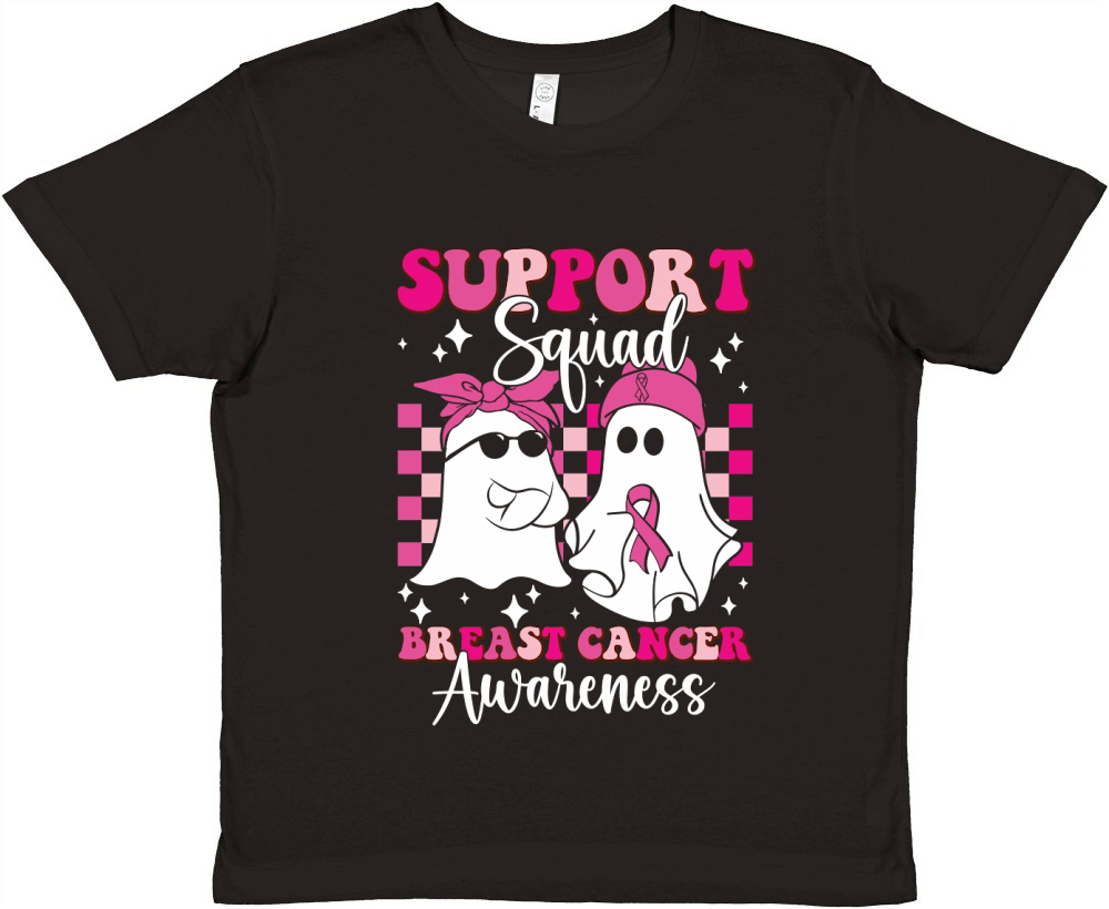 support squad breast cancer awareness Premium Kids Crewneck T-shirt