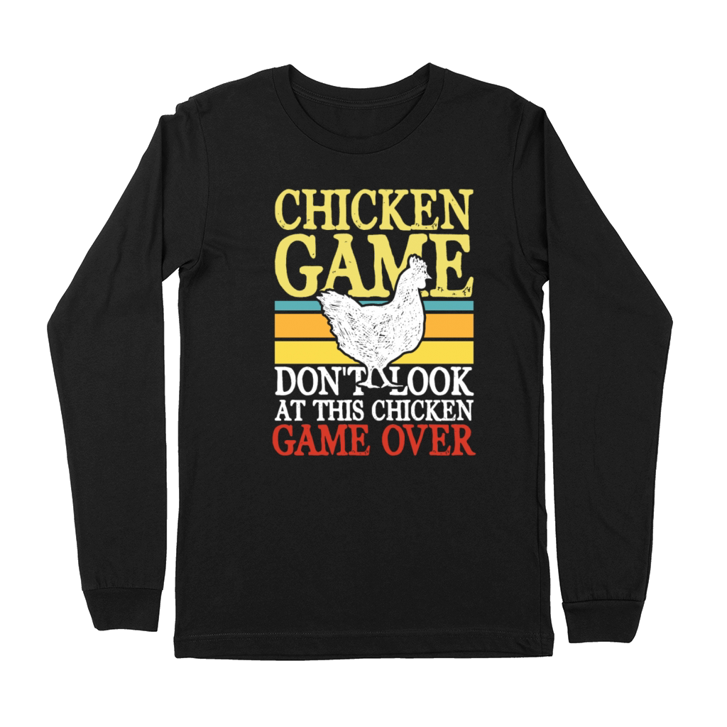 chicken game don t look at this chicken Premium Long Sleeve