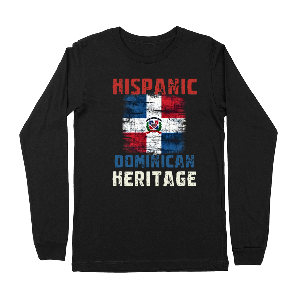 Dominican Heritage Pride - Hispanic Heritage Month Premium Long Sleeve