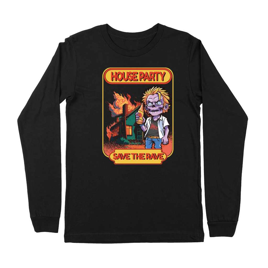 Hardcore Rave Music Raver 90s EDM DJ Rave House Premium Long Sleeve