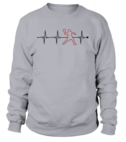 Dodgeball Heartbeat Game Prisonball Team Player Sweatshirt Unisex