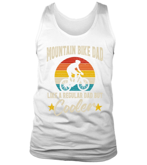 Mountain Bike Dad Vintage Downhill Biking Cycling Tank Top Unisex