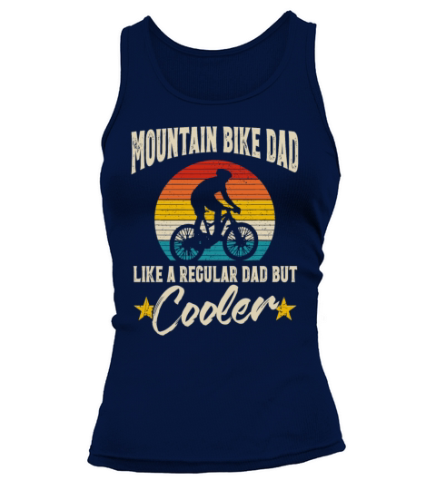 Mountain Bike Dad Vintage Downhill Biking Cycling Tank top Woman