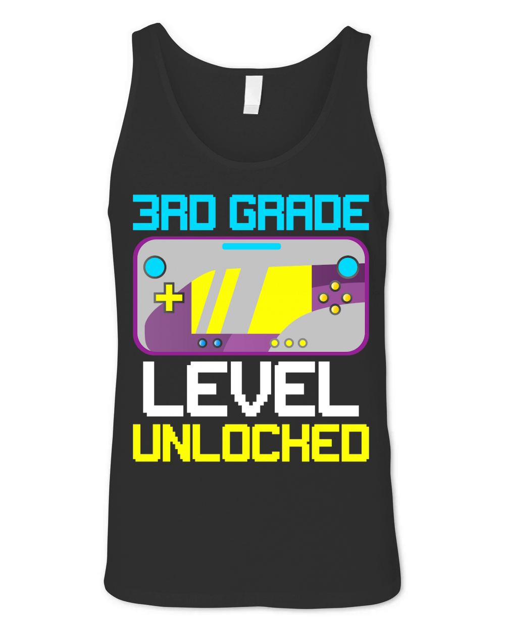 3rd Grade Level Unlocked Unisex Jersey Tank