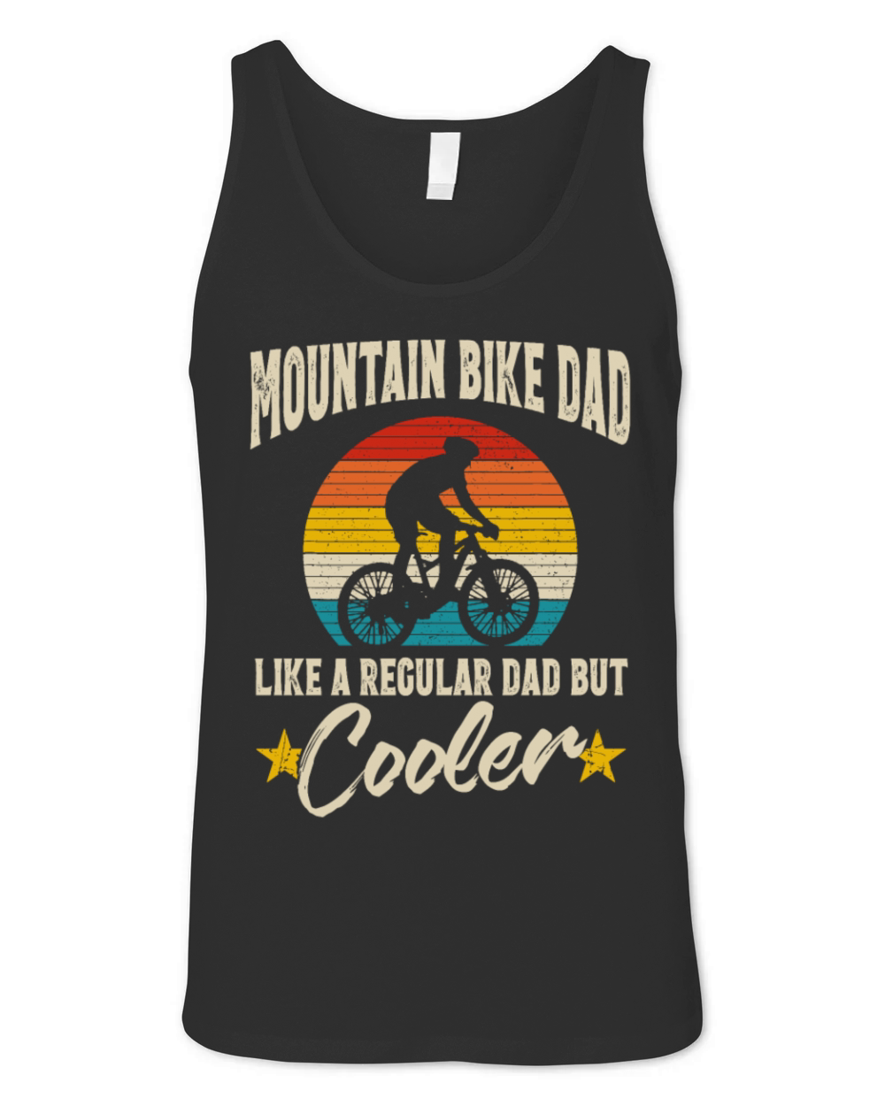 Mountain Bike Dad Vintage Downhill Biking Cycling Unisex Jersey Tank