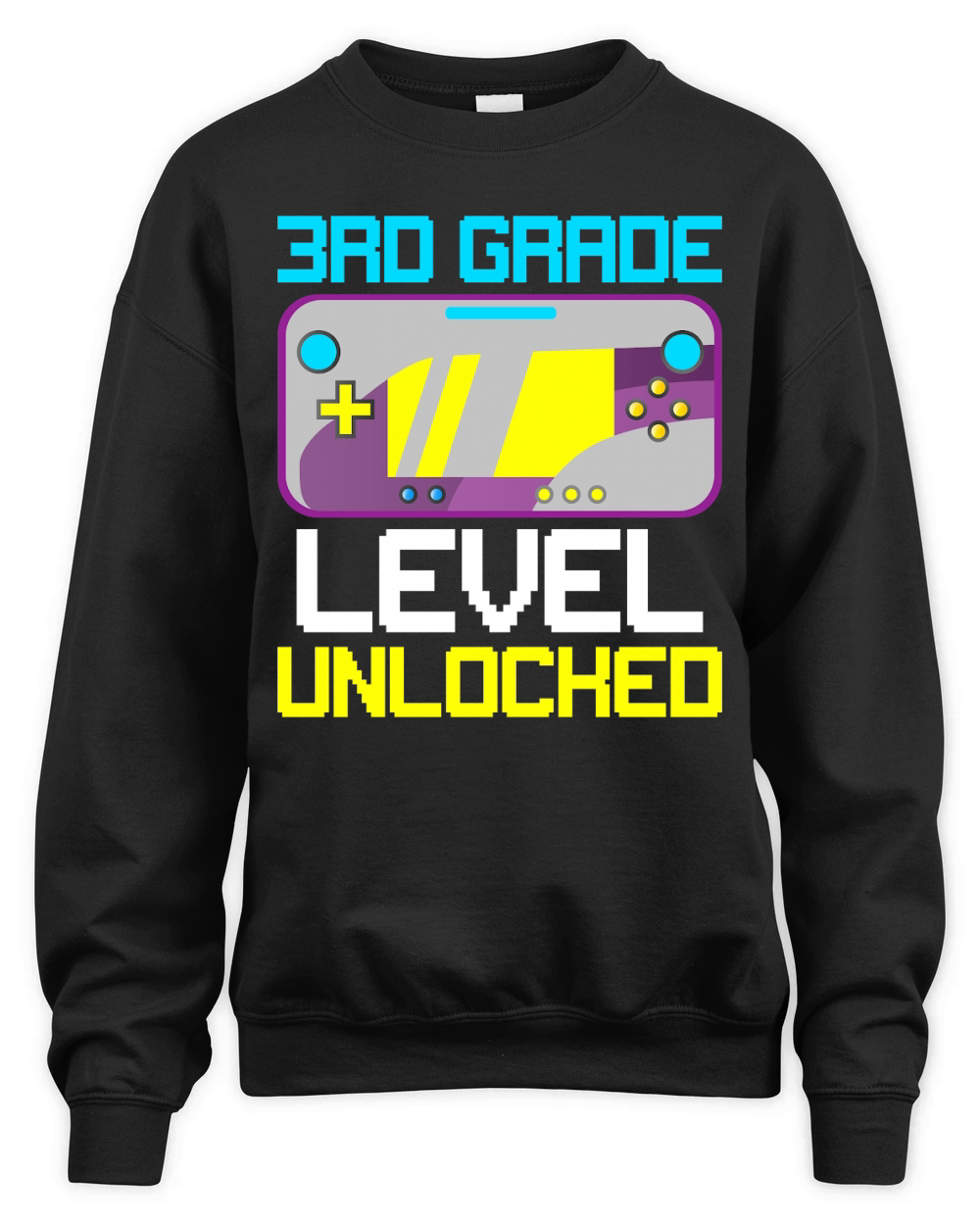 3rd Grade Level Unlocked Unisex Premium Crewneck Sweatshirt