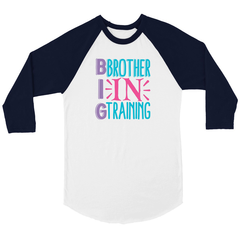 Big brother in training Unisex ¾ sleeve Raglan T-shirt