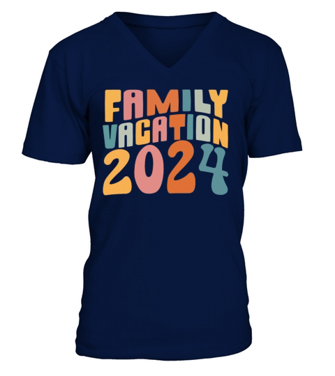 Family Vacation 2024 V-Neck T-shirt