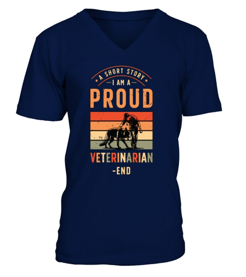 Veterinary Medicine A Short Story I Am A Vet Nurse V-Neck T-shirt