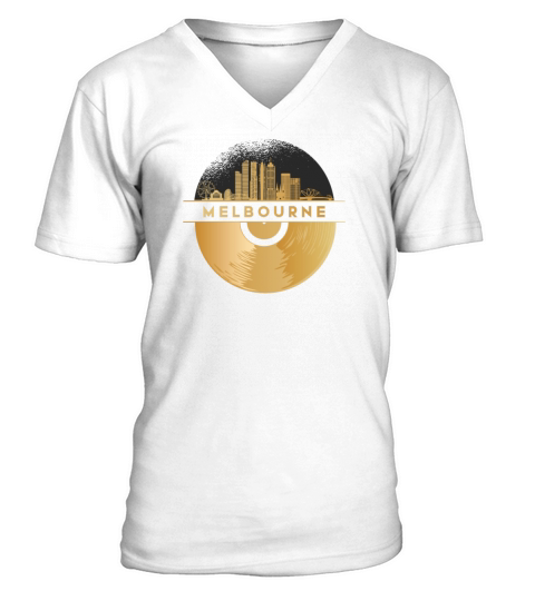 Vinyl-Record-Player Disco-Music V-Neck T-shirt