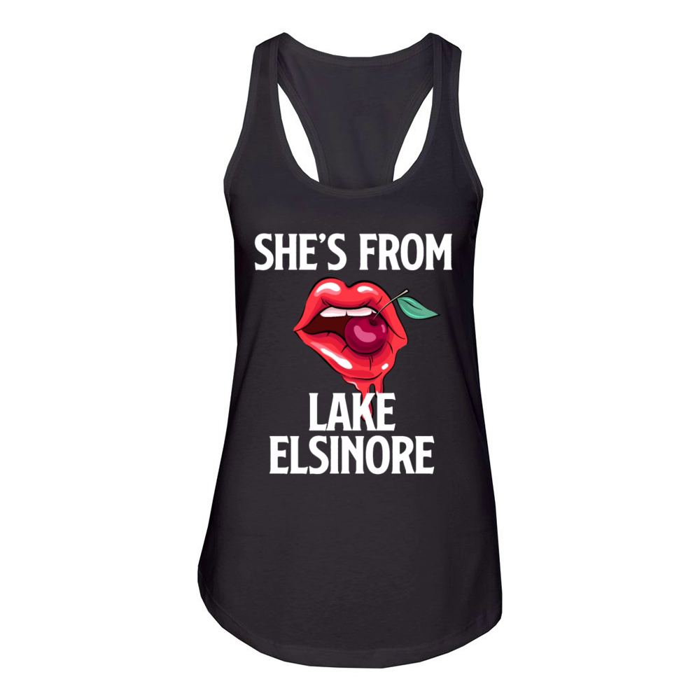 California SHES FROM LAKE ELSINORE Nevada Women's Racerback Tank