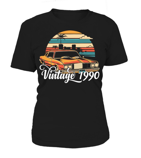 Retro Vintage 1990 Car Lover For Car Enthusiast Women's T-Shirt