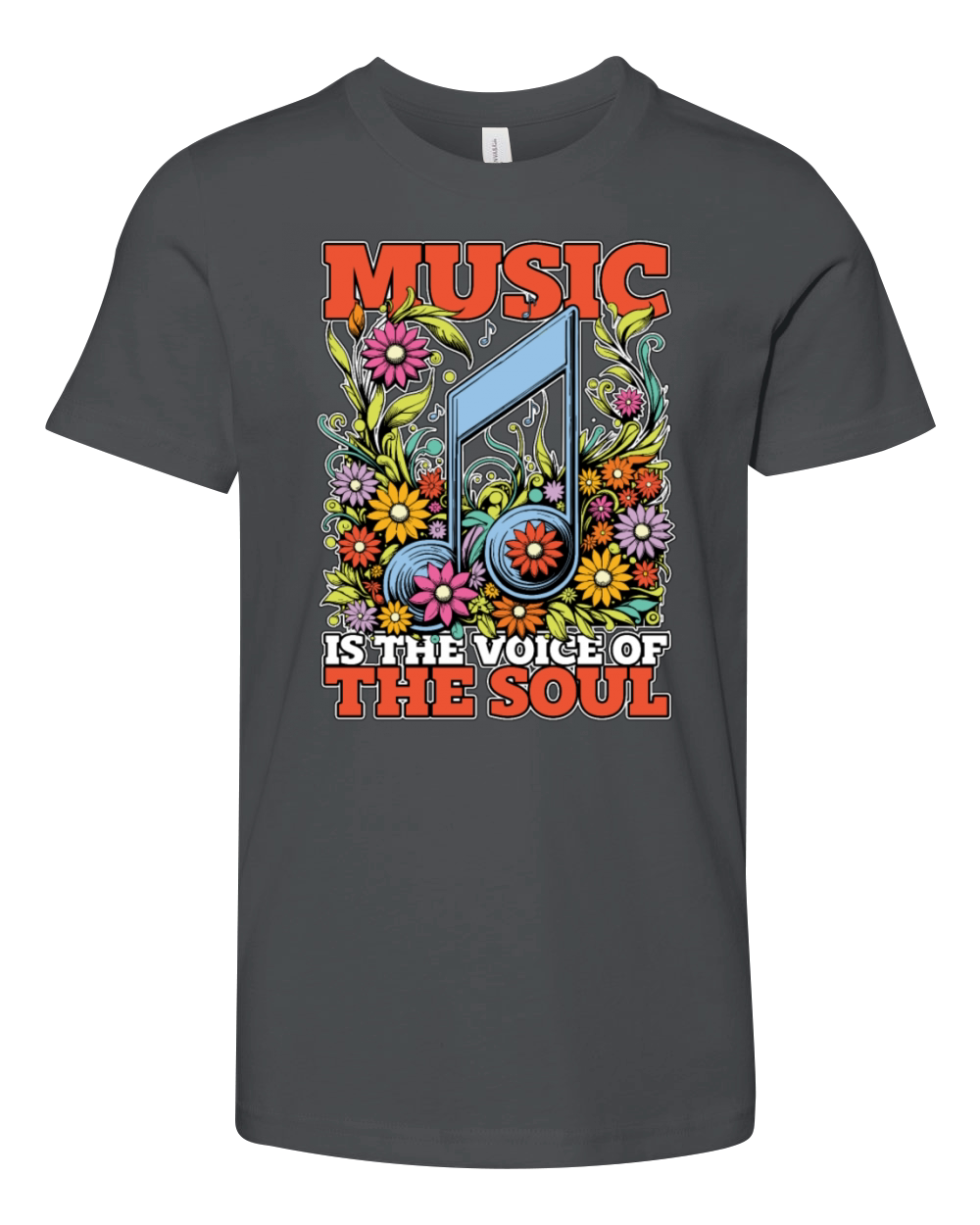 Folk Music Is The Voice Of The Soul Music Lover Youth Unisex Jersey Tee