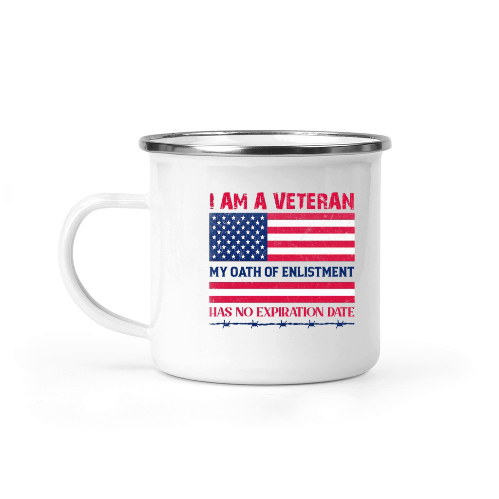 I am a veteran my oath of enlistment Camping Mug