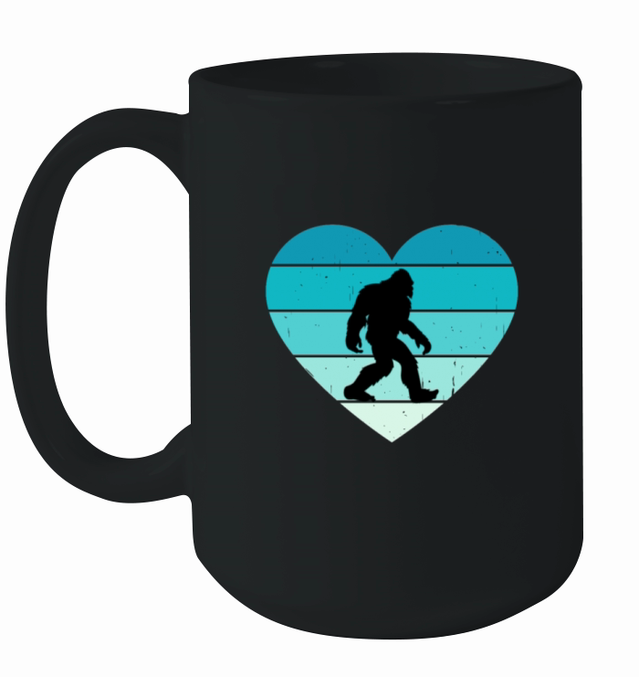 I Love Retro Yeti Snowman Himalayan Ceramic Mug