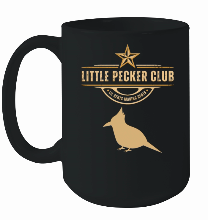 Little Pecker Club Lil Gents Making Dents Vintage Ceramic Mug