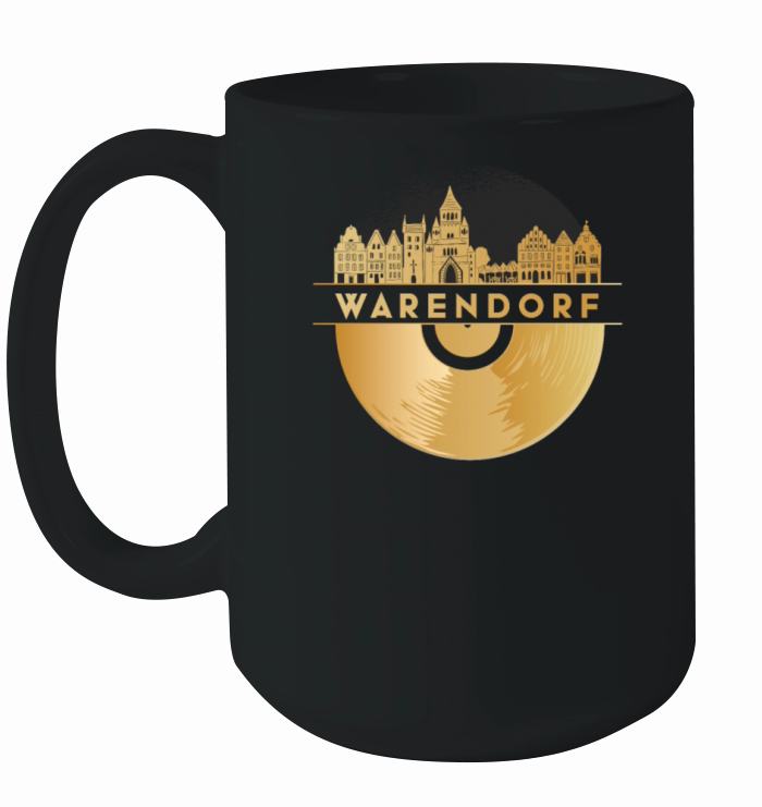 Vinyl-Record-Player Disco-Music Skyline-Warendorf Ceramic Mug