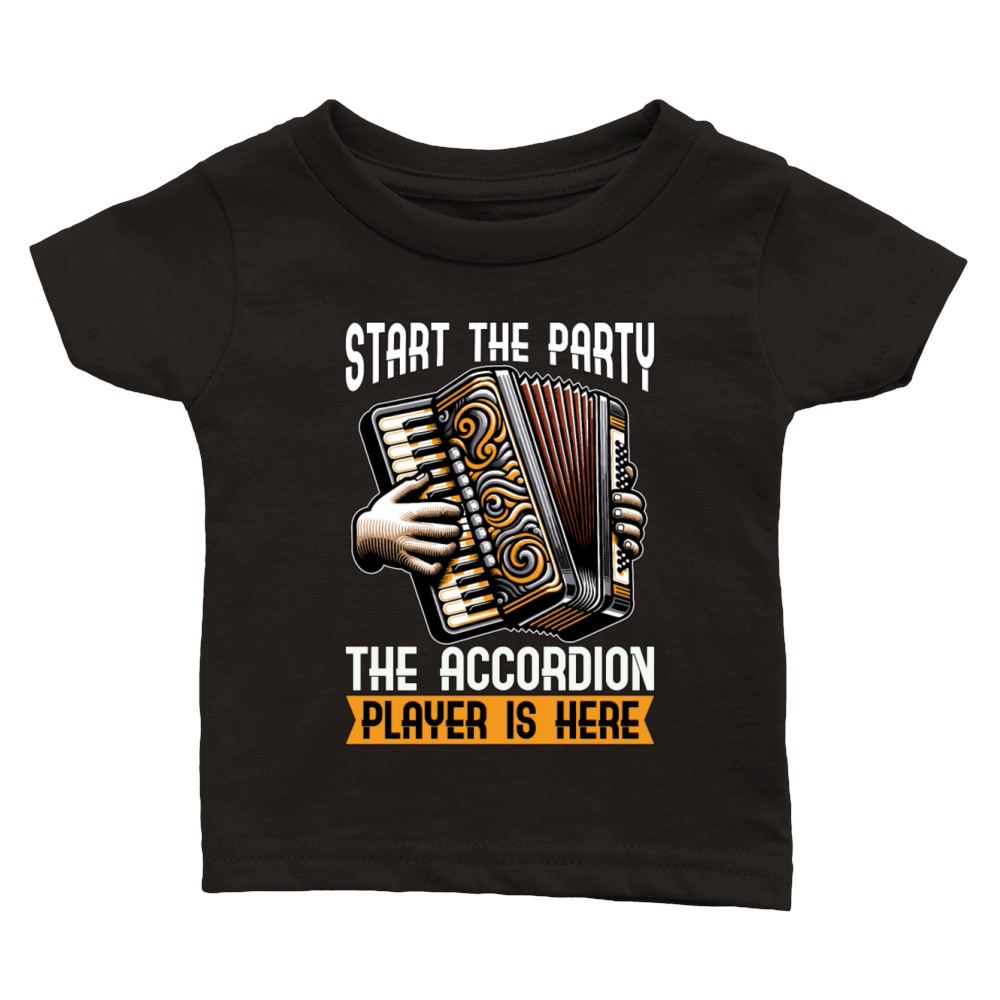 Accordion Start The Party The Accordion Music Classic Baby Crewneck T-shirt