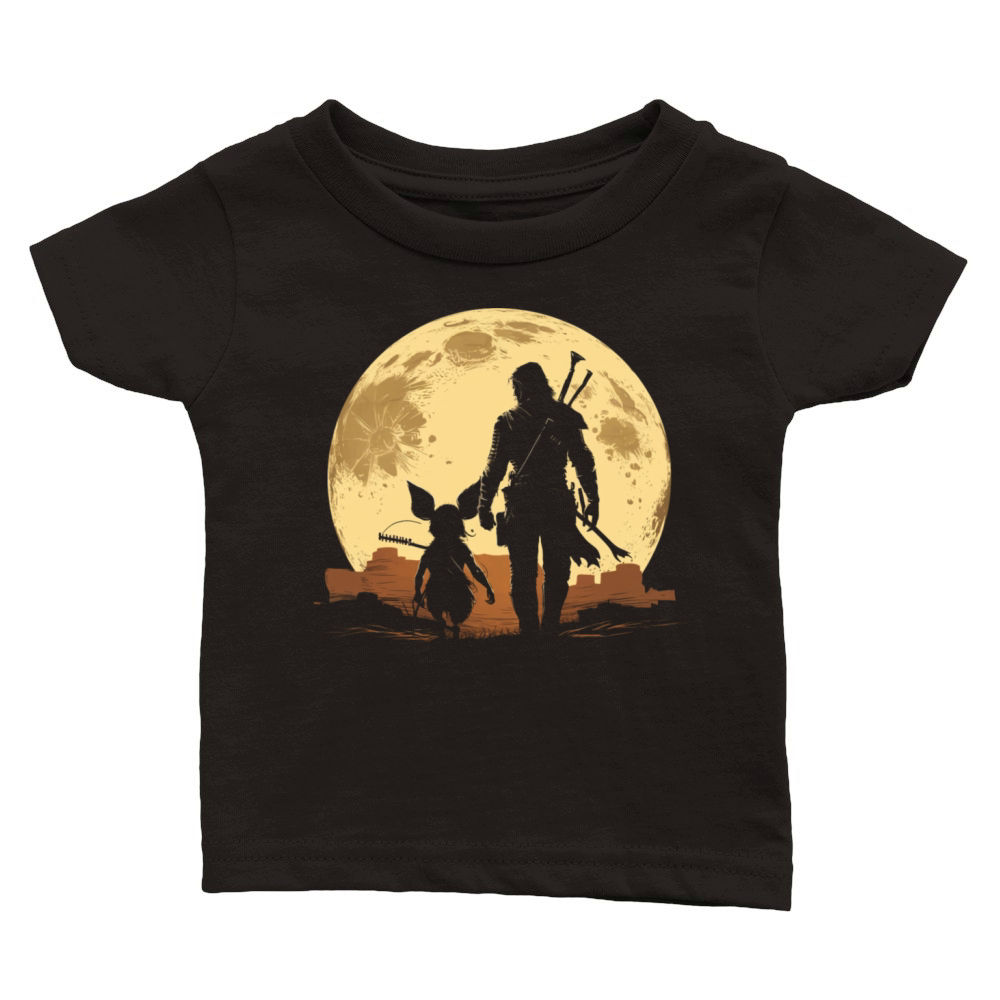 Bounty Hunter Moon - Galactic Chase Classic Baby Crewneck T-shirt