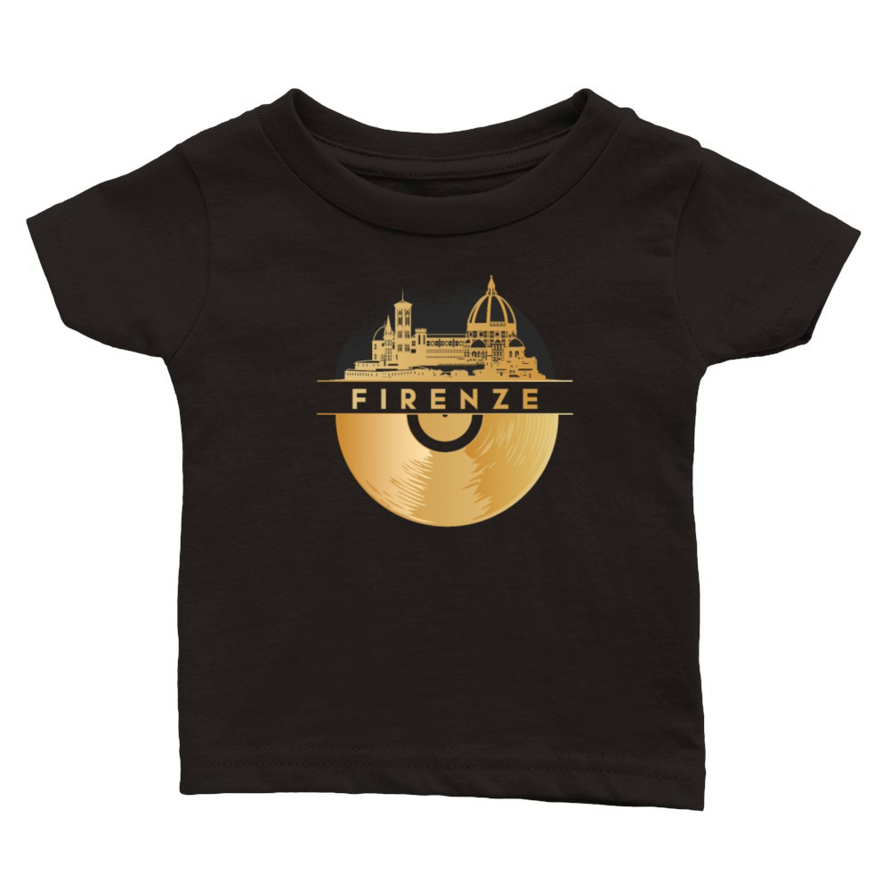 Vinyl-Record-Player Music Classic Baby Crewneck T-shirt