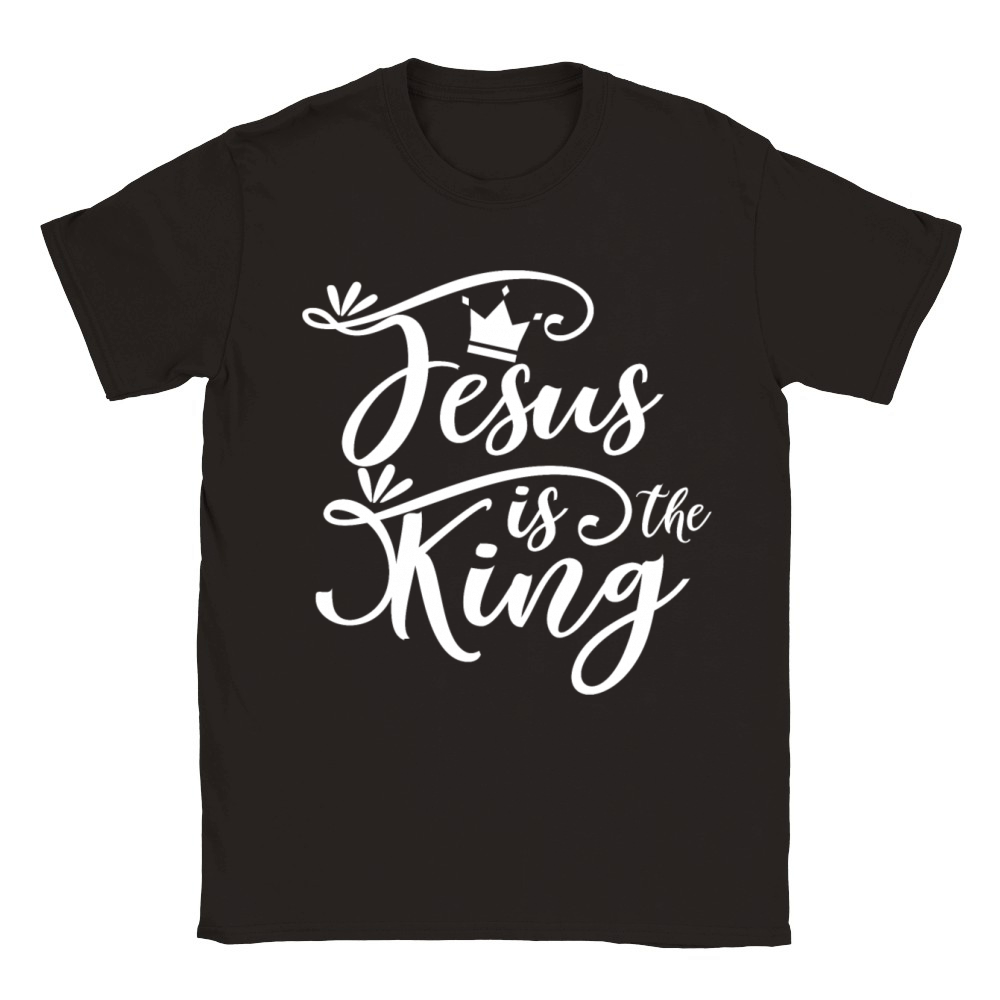 Jesus Is The King Love Jesus Christian Christmas Classic Kids Crewneck T-shirt