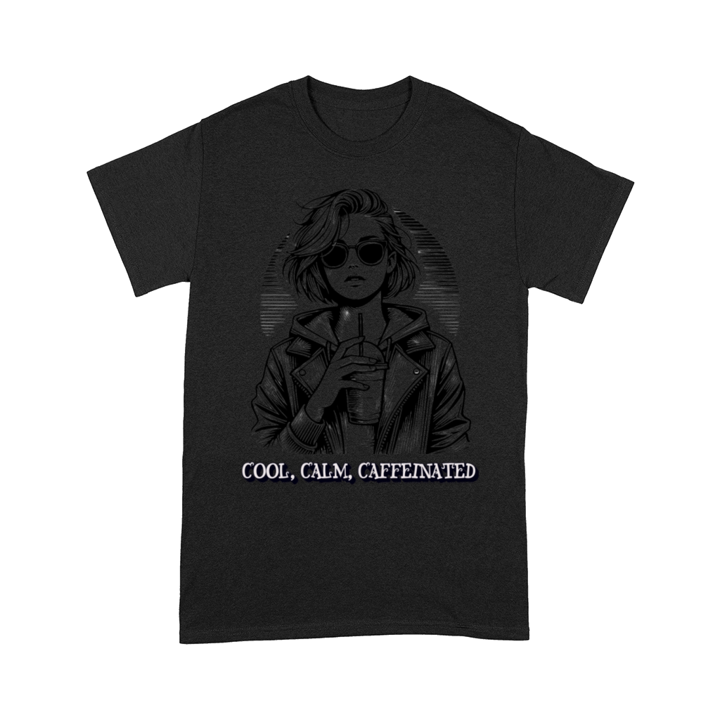 Cool Girl with Shades and Drink Retro Art Comfort T-shirt