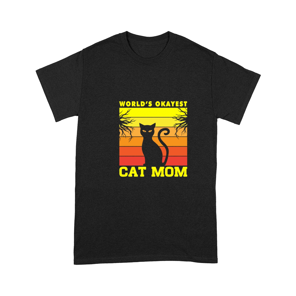 Worlds okayest cat mom 07 Comfort T-shirt
