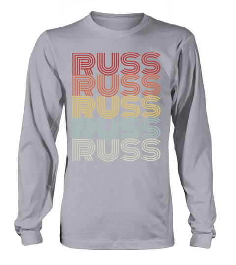 Russ Retro I Love Russ Vintage Russ Lover Russvint Long sleeved Unisex