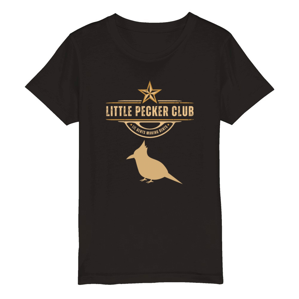 Little Pecker Club Lil Gents Making Dents Vintage Organic Kids Crewneck T-shirt