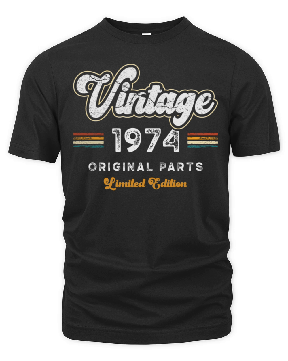 Vintage 1974 Birthday Retro Organic Unisex T-shirt
