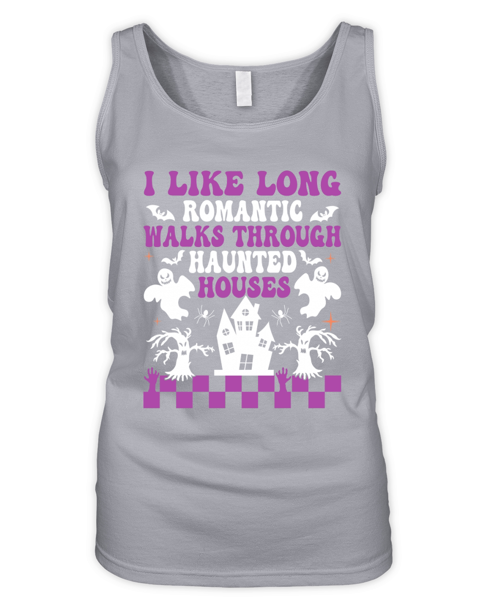 I like long romantic walks through haunted houses Organic Women's Tank Top