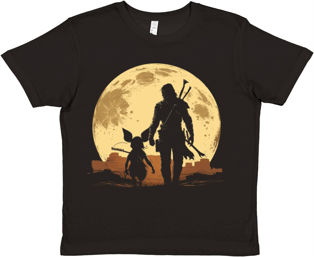 Bounty Hunter Moon - Galactic Chase Premium Kids Crewneck T-shirt