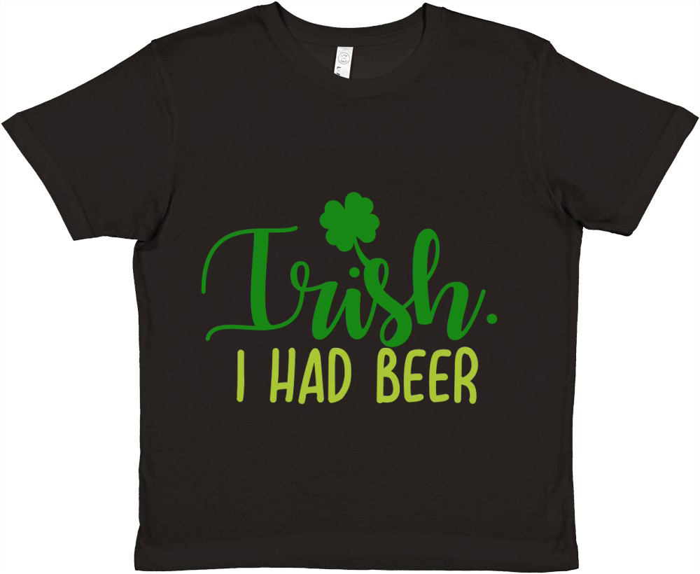 Trish i had beer Premium Kids Crewneck T-shirt